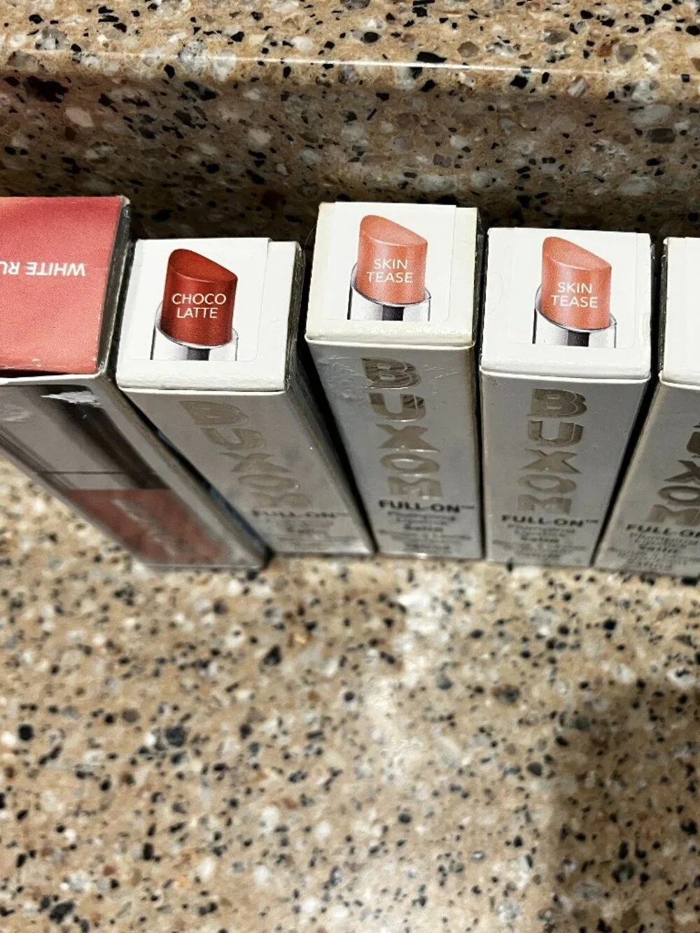 Buxom Set of 3 Pull-On Plumping Lipstick Skin Tease and 2 Chocolatte! New